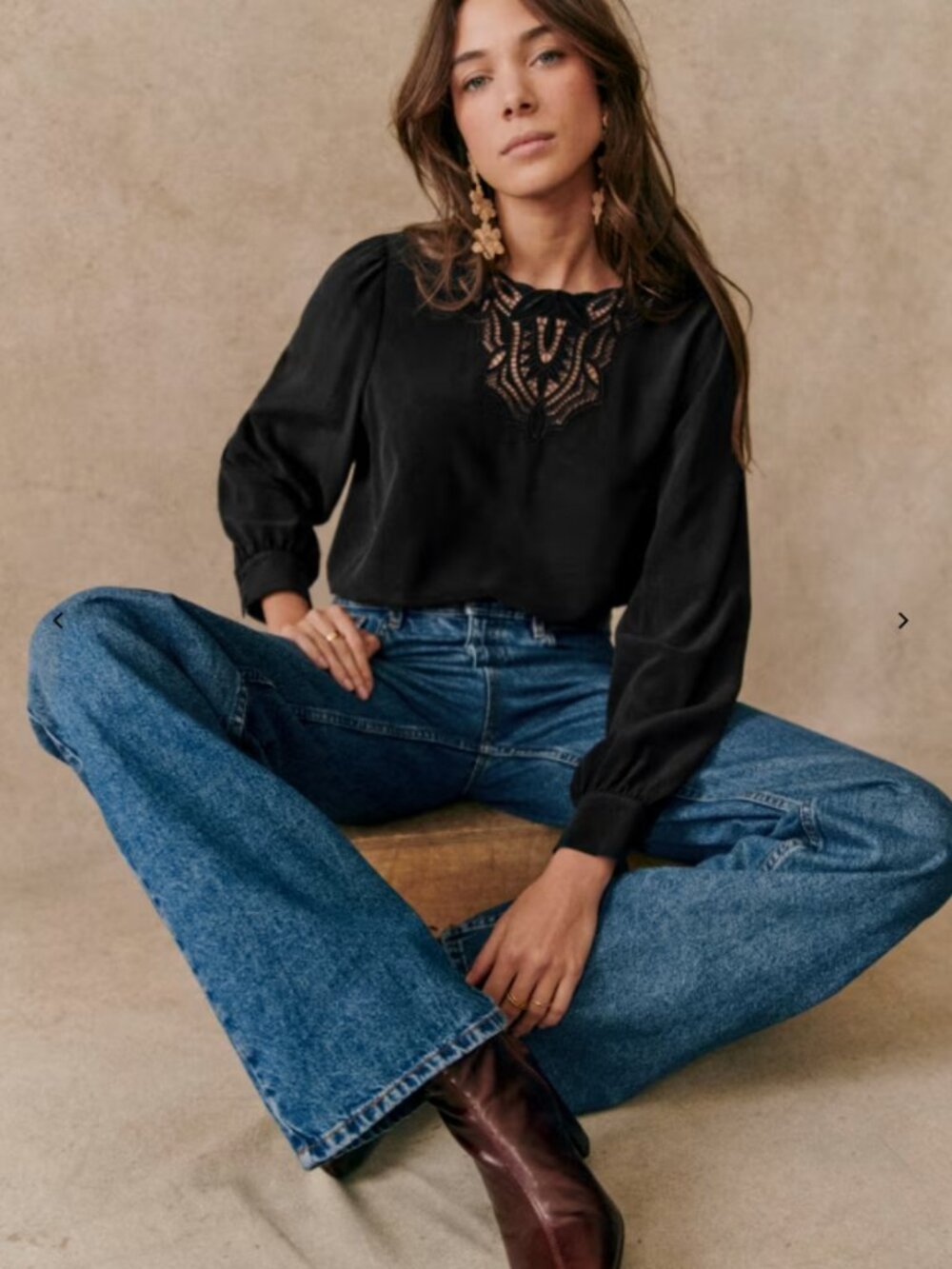 Sezane Carlotta Blouse, Size 6